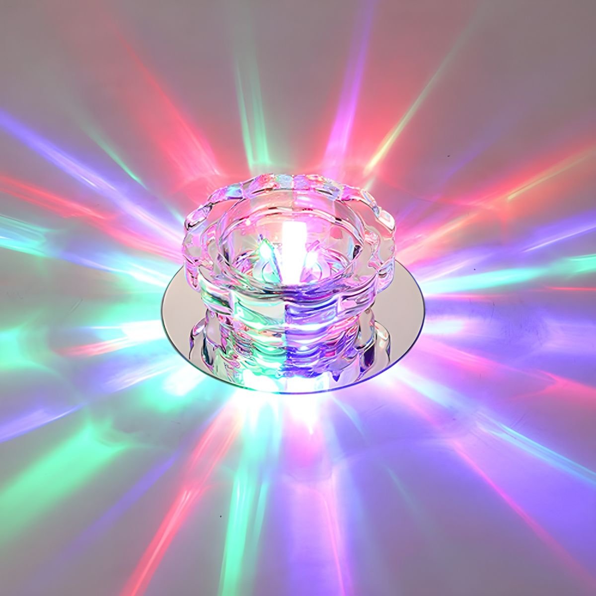 Modern Crystal Flush Mount Ceiling Light | Tolvira