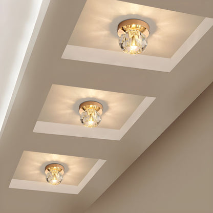 Modern Crystal Globe Ceiling Light Flush Mount | Lumeon