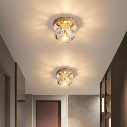 Modern Crystal Globe Ceiling Light Flush Mount | Lumeon