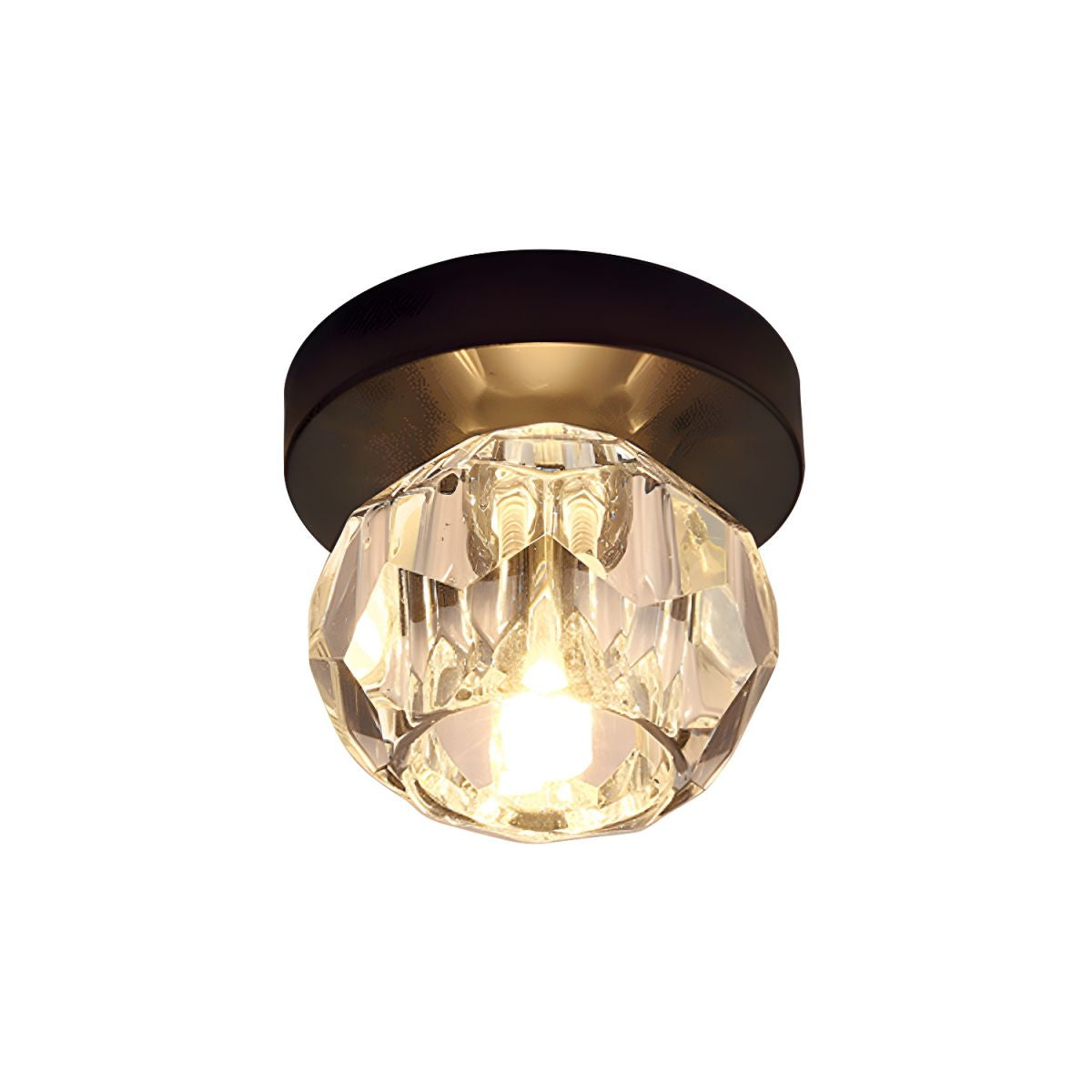 Modern Crystal Globe Ceiling Light Flush Mount | Lumeon