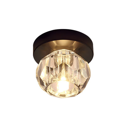 Modern Crystal Globe Ceiling Light Flush Mount | Lumeon