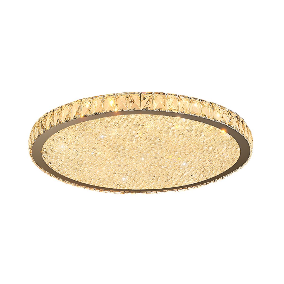 Modern Crystal LED Ceiling Light Flush Mount | Solarae