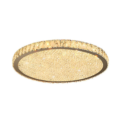 Modern Crystal LED Ceiling Light Flush Mount | Solarae