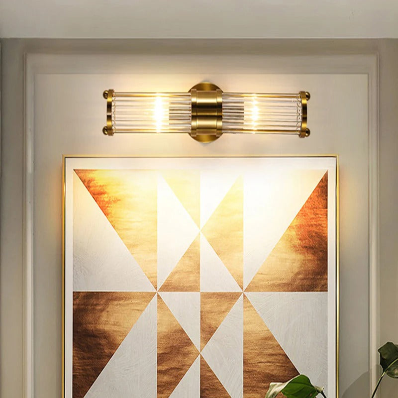 Modern Crystal LED Wall Light with Up Down Lighting | Glintor