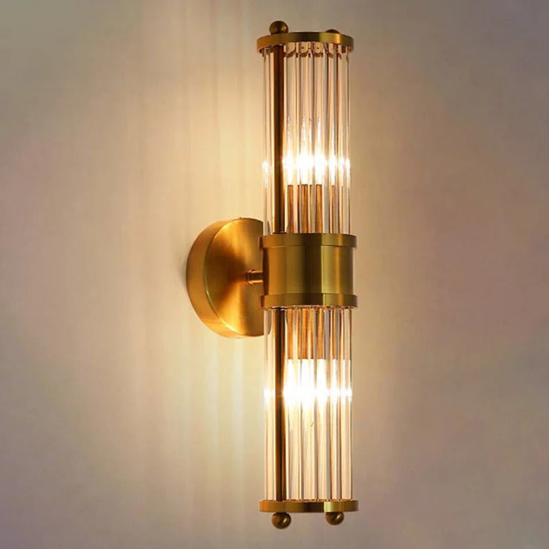 Modern Crystal LED Wall Light with Up Down Lighting | Glintor