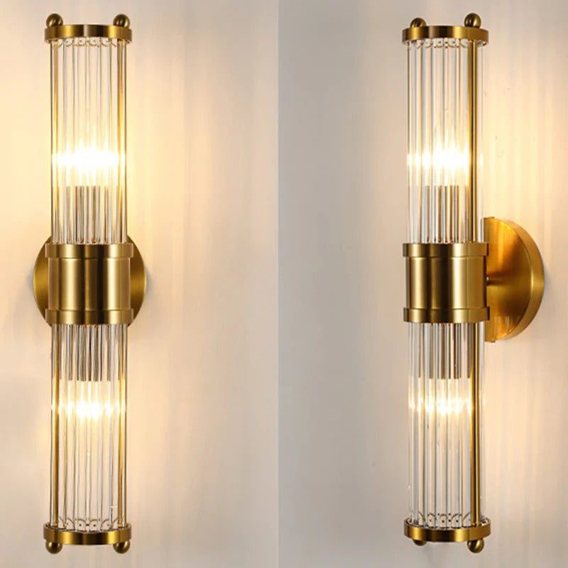 Modern Crystal LED Wall Light with Up Down Lighting | Glintor
