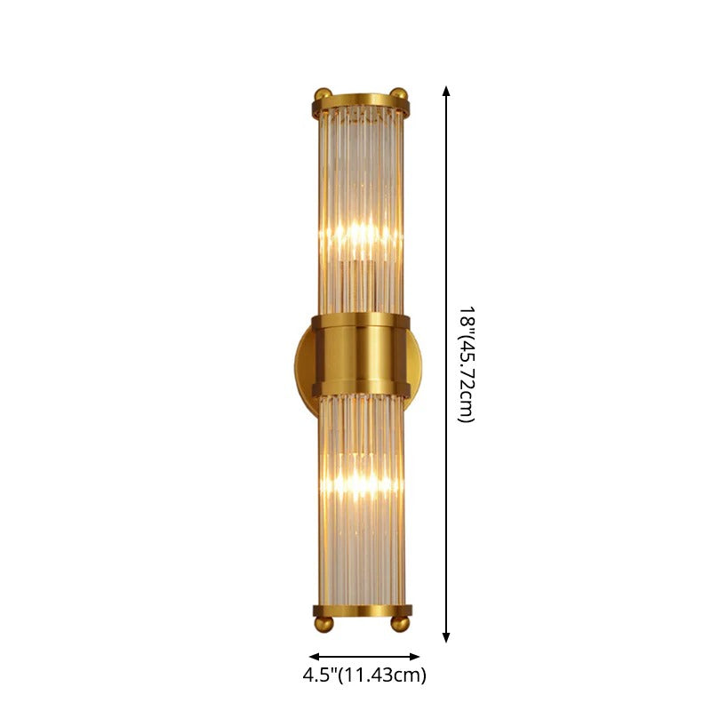 Modern Crystal LED Wall Light with Up Down Lighting | Glintor