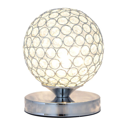 Modern Crystal Shade Table Lamp for Bedroom | Solara