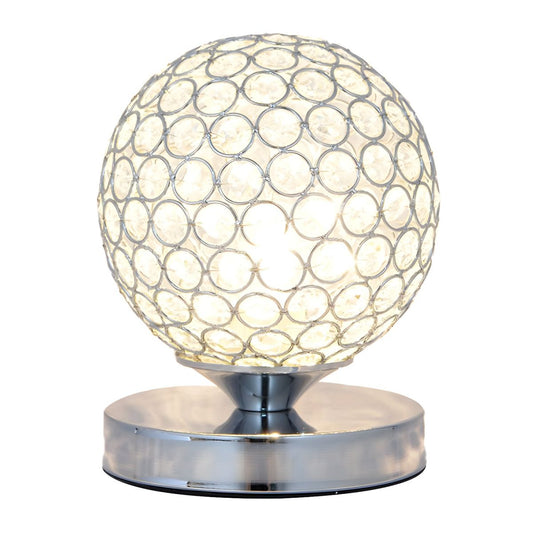 Modern Crystal Shade Table Lamp for Bedroom | Solara