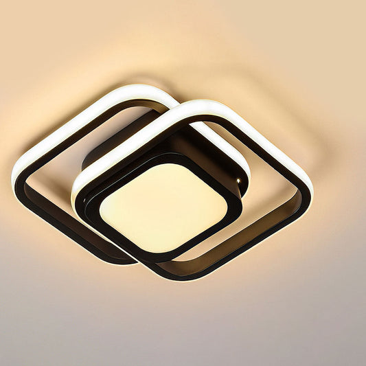 Modern Double Frame LED Ceiling Light Fixture | Nuvrisa