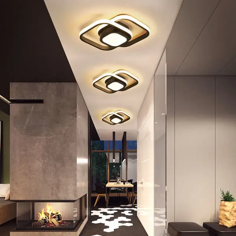 Modern Double Frame LED Ceiling Light Fixture | Nuvrisa