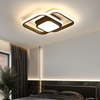 Modern Double Frame LED Ceiling Light Fixture | Nuvrisa