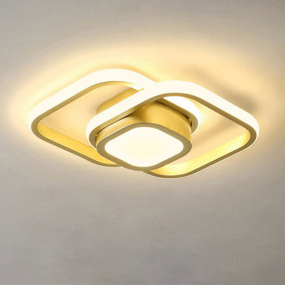 Modern Double Frame LED Ceiling Light Fixture | Nuvrisa