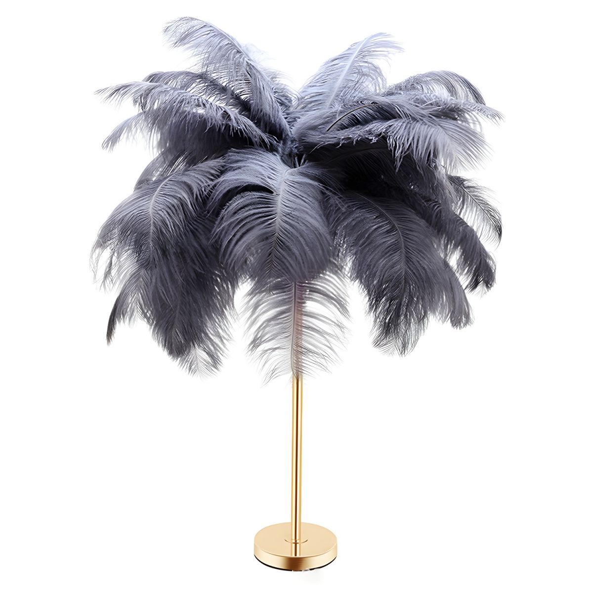 Modern Feather Shade Table Lamp Design | Waverin
