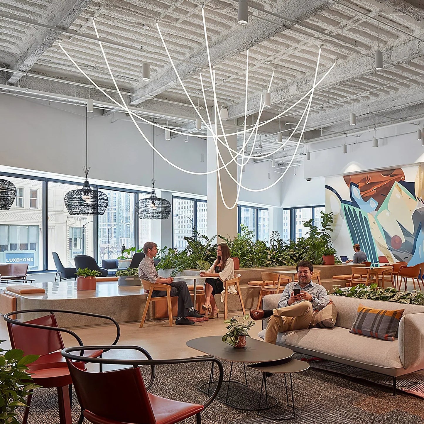 Modern Flex LED Pendant Light for Indoor Spaces | Cirelva