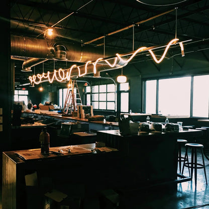 Modern Flex LED Pendant Light for Indoor Spaces | Cirelva