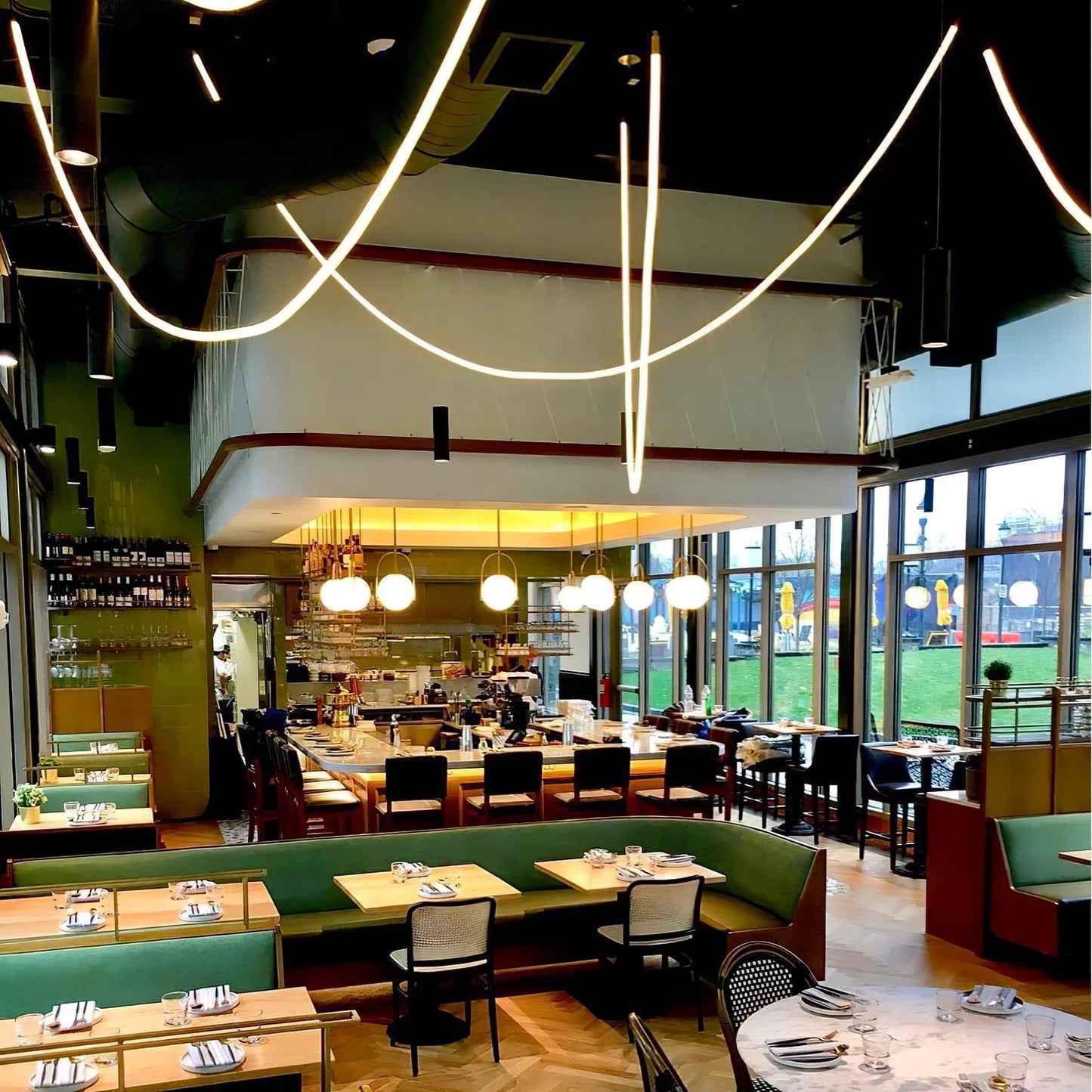 Modern Flex LED Pendant Light for Indoor Spaces | Cirelva