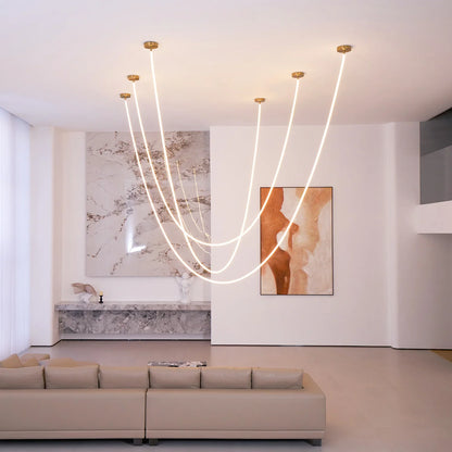 Modern Flex LED Pendant Light for Indoor Spaces | Cirelva