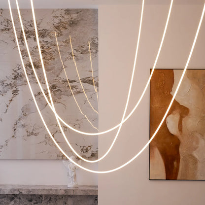 Modern Flex LED Pendant Light for Indoor Spaces | Cirelva