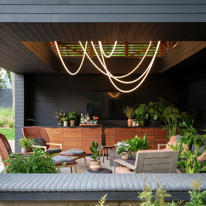 Modern Flex LED Pendant Light for Indoor Spaces | Cirelva