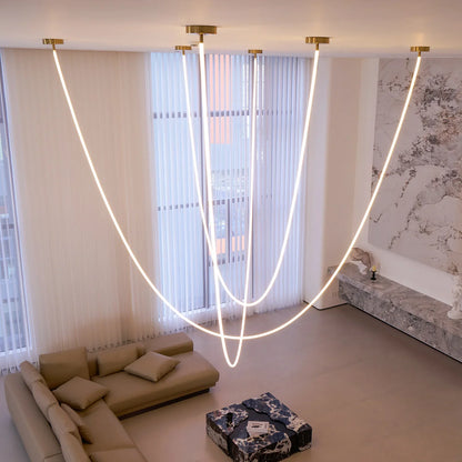Modern Flex LED Pendant Light for Indoor Spaces | Cirelva