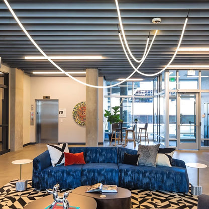 Modern Flex LED Pendant Light for Indoor Spaces | Cirelva