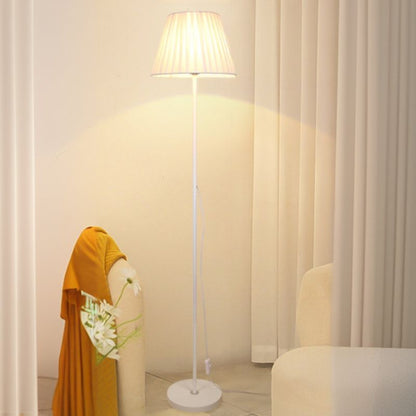 Modern Floor Lamp With Fabric Shade For Interior Use | Trelune