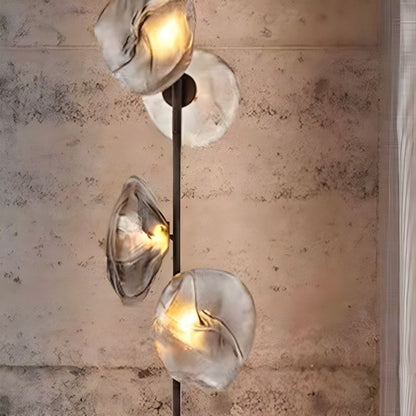 Modern Floor Lamp With Glass Shades Ambient Lighting | Zorvian