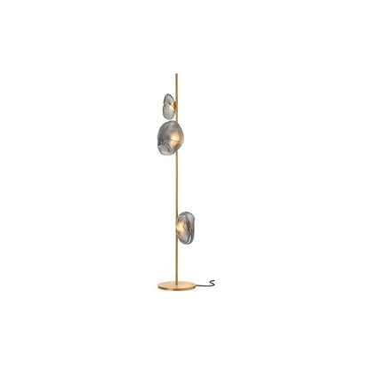 Modern Floor Lamp With Glass Shades Ambient Lighting | Zorvian