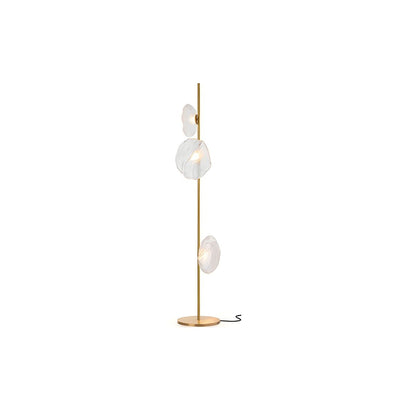 Modern Floor Lamp With Glass Shades Ambient Lighting | Zorvian