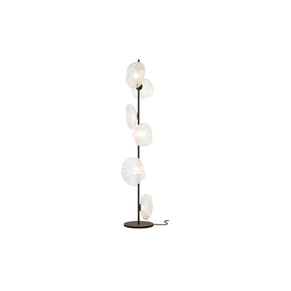 Modern Floor Lamp With Glass Shades Ambient Lighting | Zorvian
