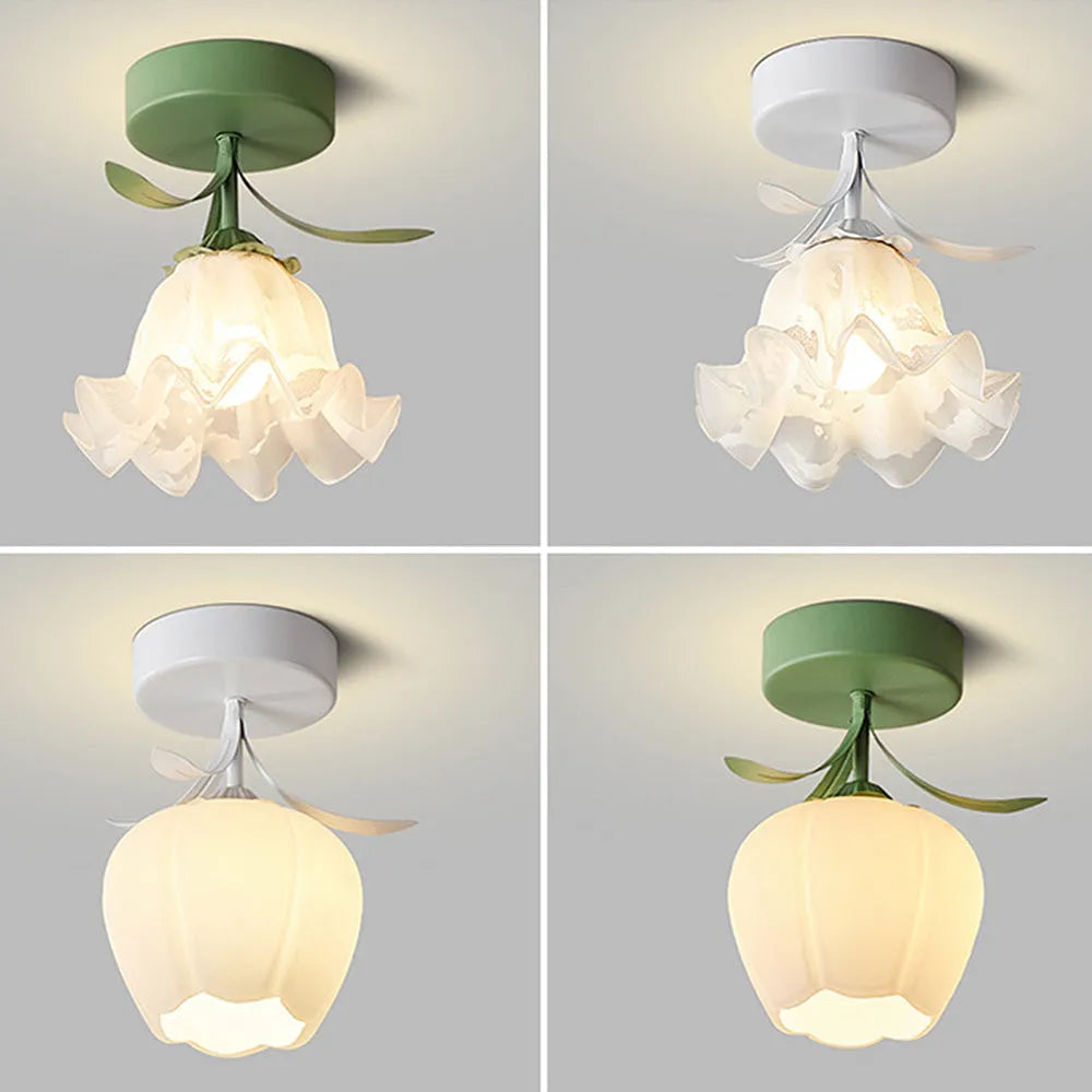 Modern Flower Glass Ceiling Light for Interiors | Valirad