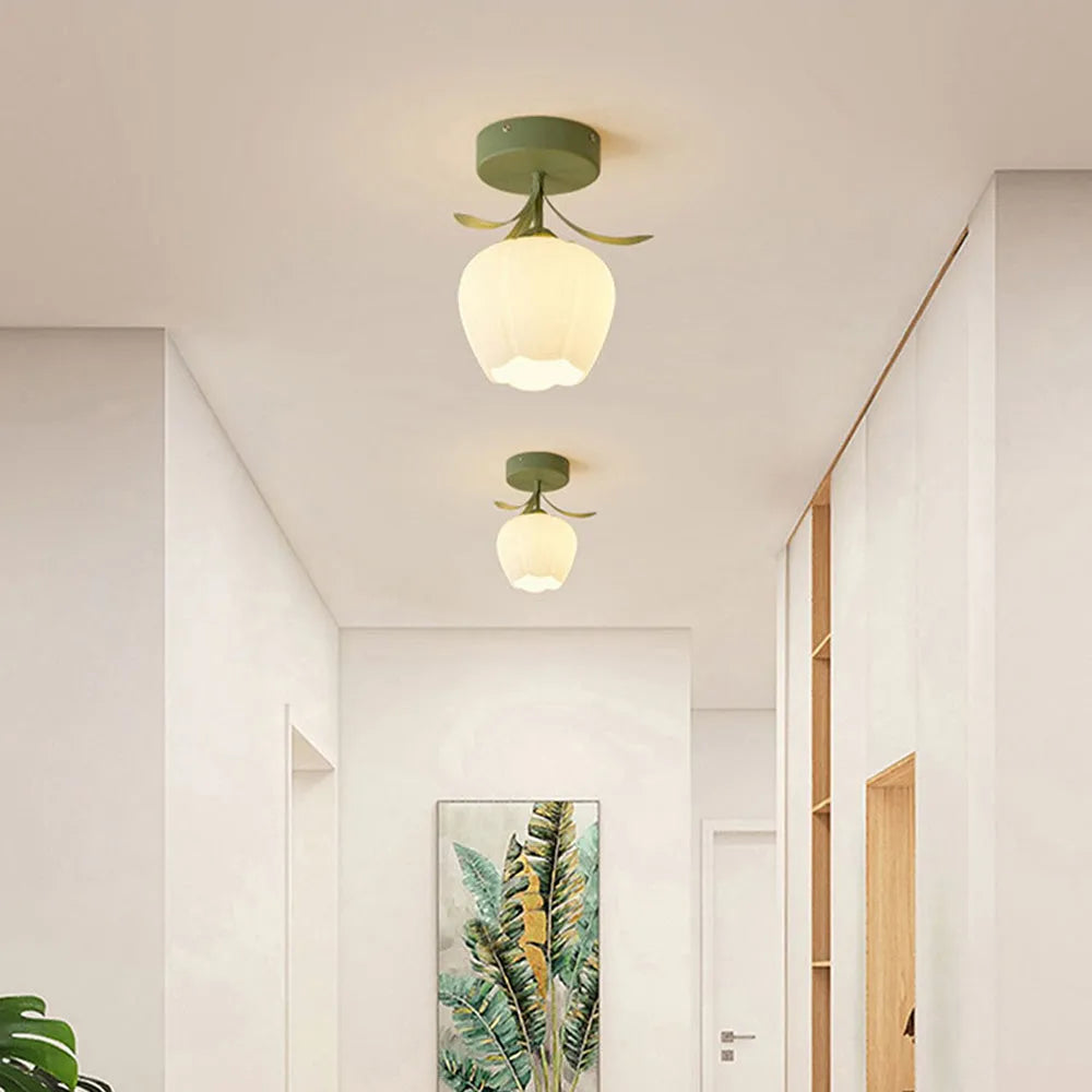 Modern Flower Glass Ceiling Light for Interiors | Valirad