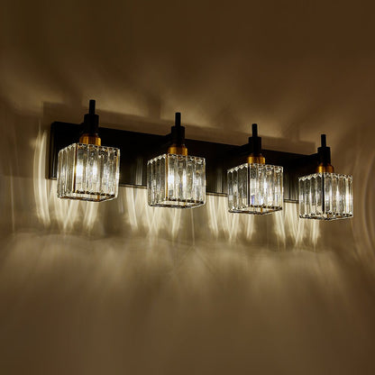 Modern Glam Crystal Bathroom Vanity Wall Sconce Light | Yoreva