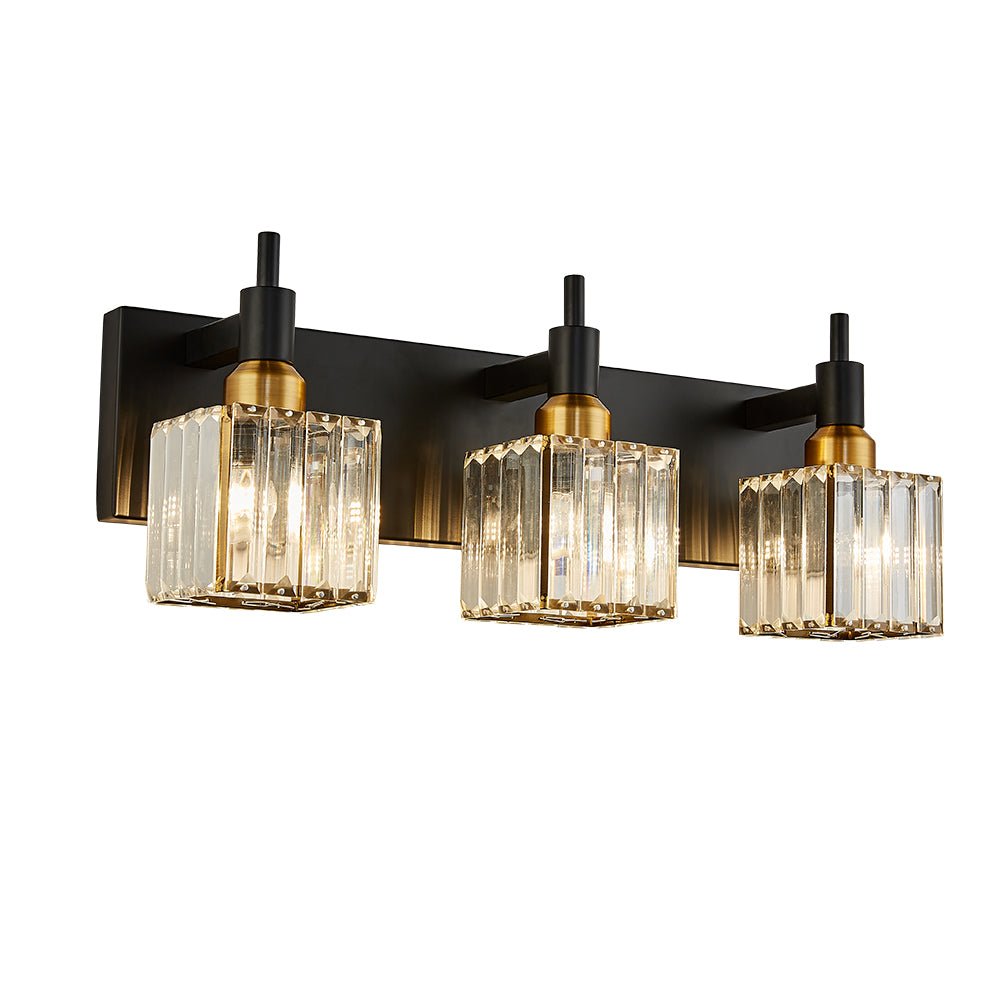 Modern Glam Crystal Bathroom Vanity Wall Sconce Light | Yoreva