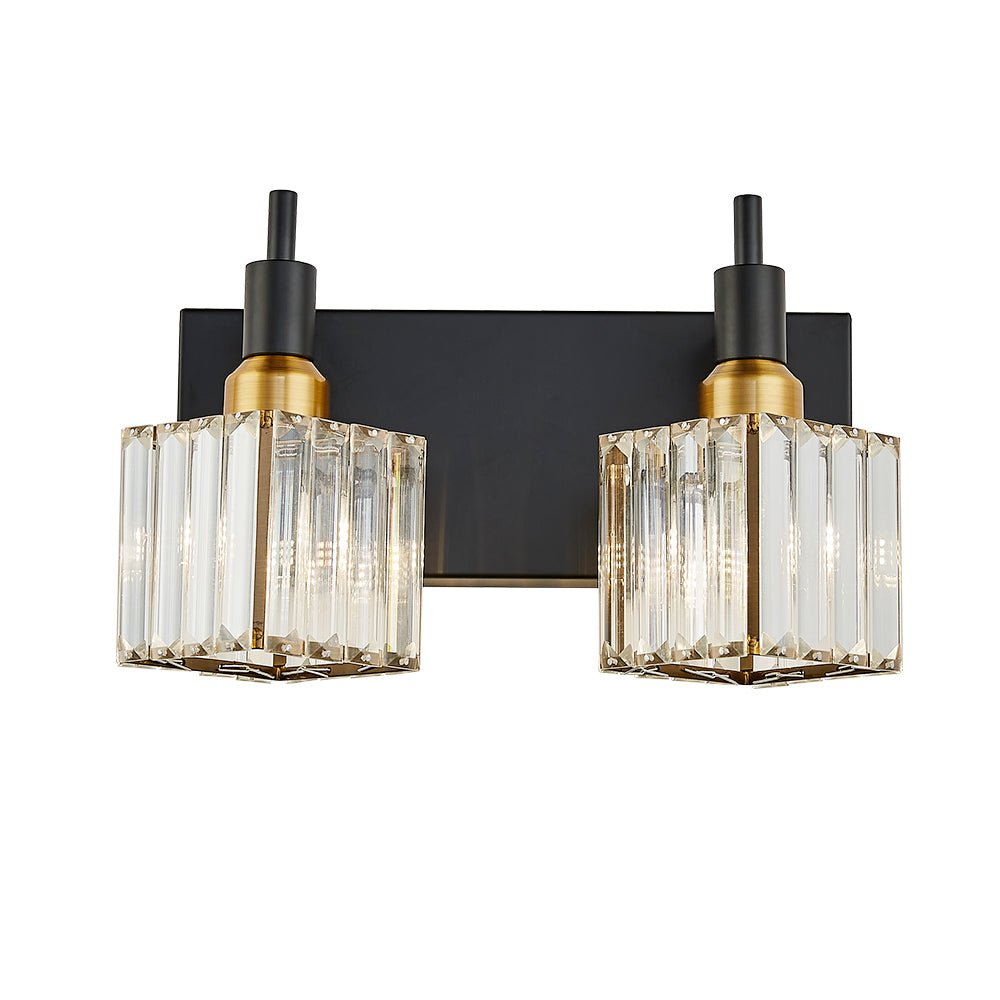Modern Glam Crystal Bathroom Vanity Wall Sconce Light | Yoreva