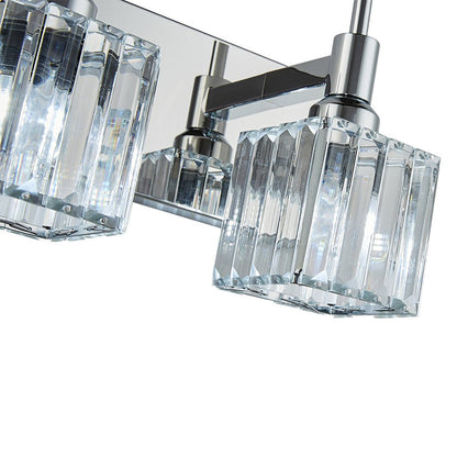Modern Glam Crystal Bathroom Vanity Wall Sconce Light | Yoreva