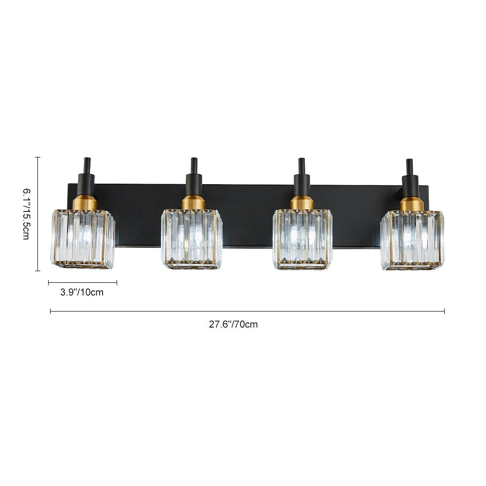 Modern Glam Crystal Bathroom Vanity Wall Sconce Light | Yoreva