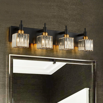 Modern Glam Crystal Bathroom Vanity Wall Sconce Light | Yoreva