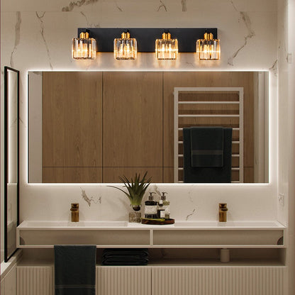 Modern Glam Crystal Bathroom Vanity Wall Sconce Light | Yoreva
