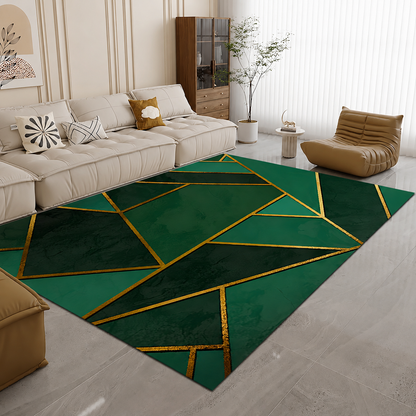 Modern Glam Geometric Non Slip Area Rug Rectangular | Braven