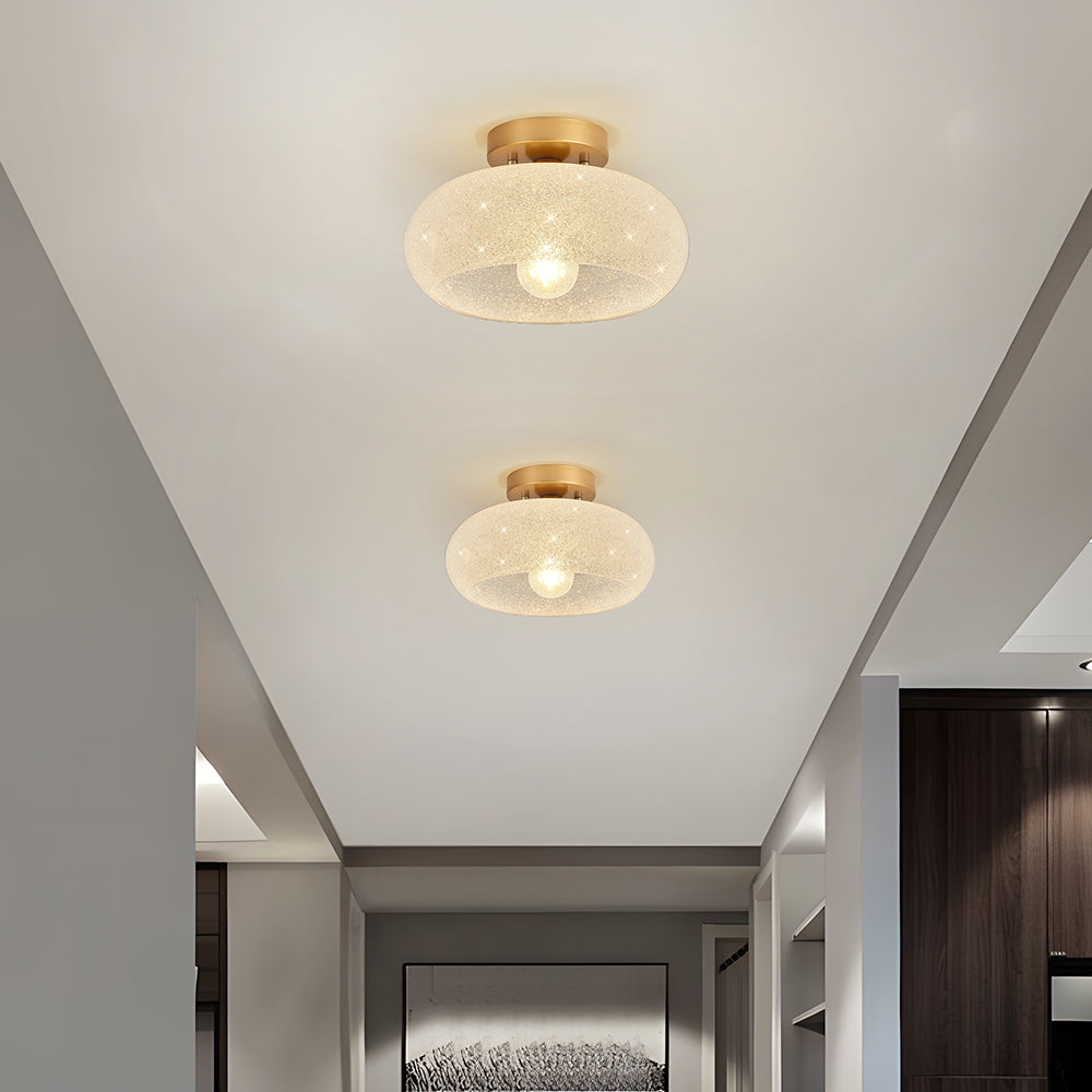 Modern Glass Dome Ceiling Light Fixture | Varnelo