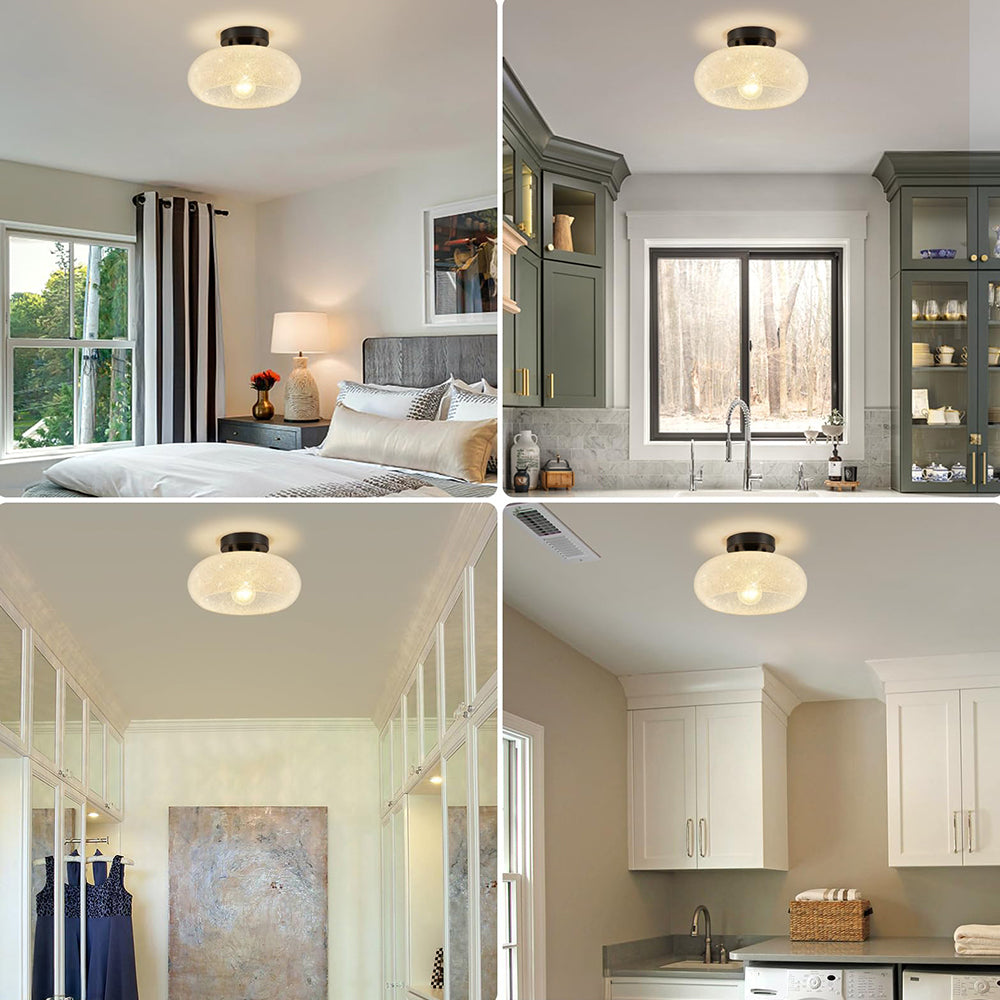 Modern Glass Dome Ceiling Light Fixture | Varnelo
