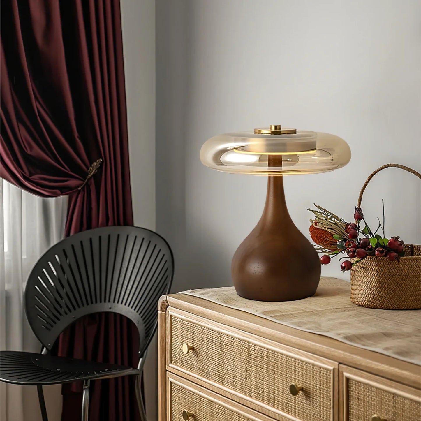 Modern Glass Dome Table Lamp Design | Novari