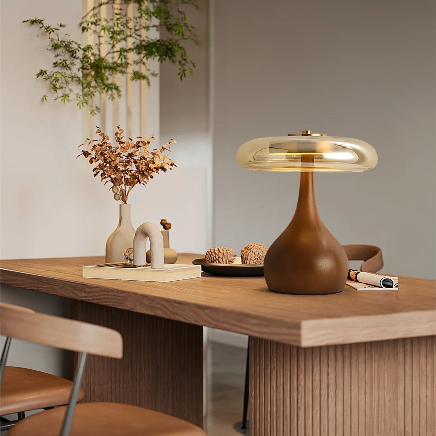 Modern Glass Dome Table Lamp Design | Novari