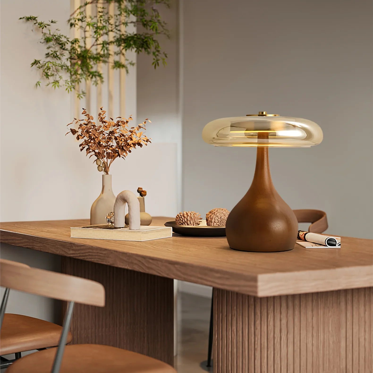 Modern Glass Dome Table Lamp Design | Novari