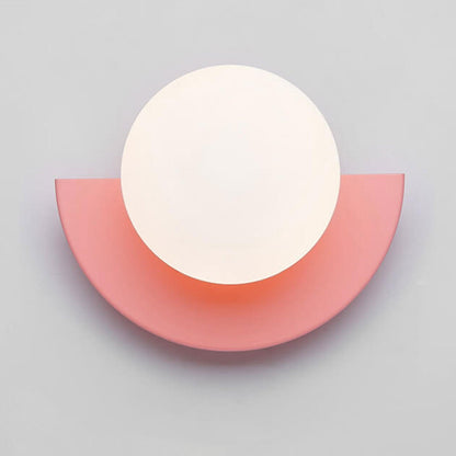 Modern Glass Globe Compact Wall Light Fixture Design | Mavina