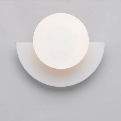 Modern Glass Globe Compact Wall Light Fixture Design | Mavina