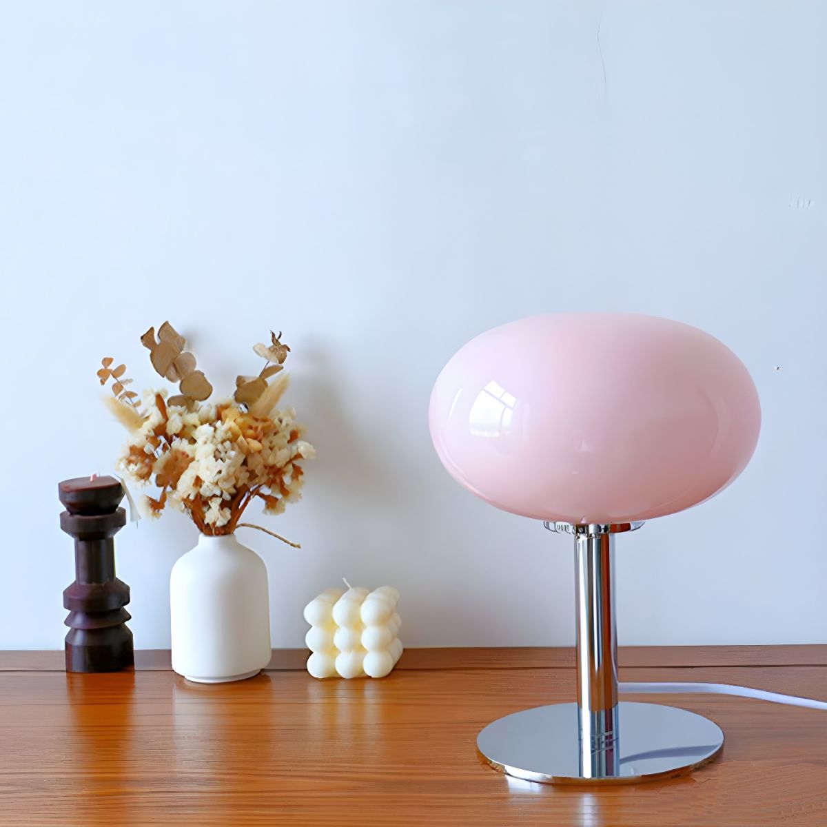 Modern Glass Globe Table Lamp for Bedroom | Pumera