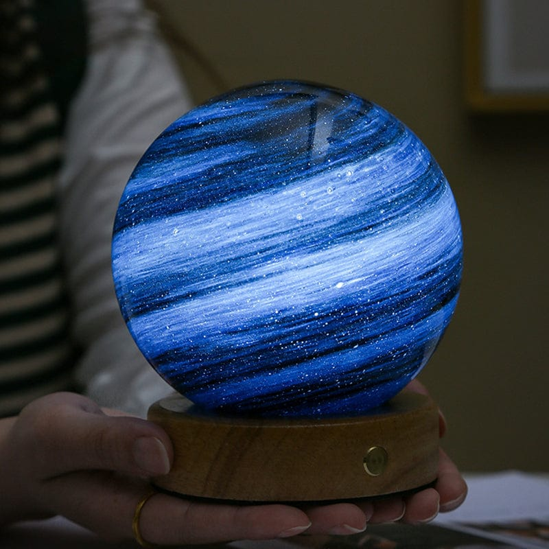 Modern Glass Moon Globe Table Lamp | Lumora